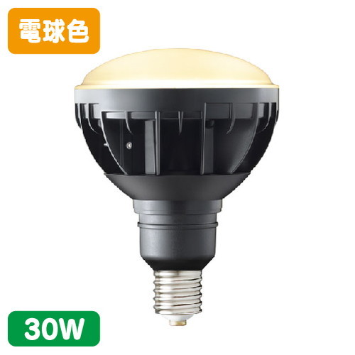 岩崎電気 LDR30L-H-E39/B827 (旧形式:LDR33L-H/E39B830) レディオック LEDアイランプ 30W (E39口金) 電球色 黒色塗装 の商品画像