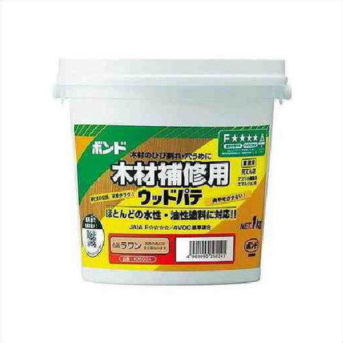 コニシボンド ウッドパテ ラワン 1kg #25924 12コ入
