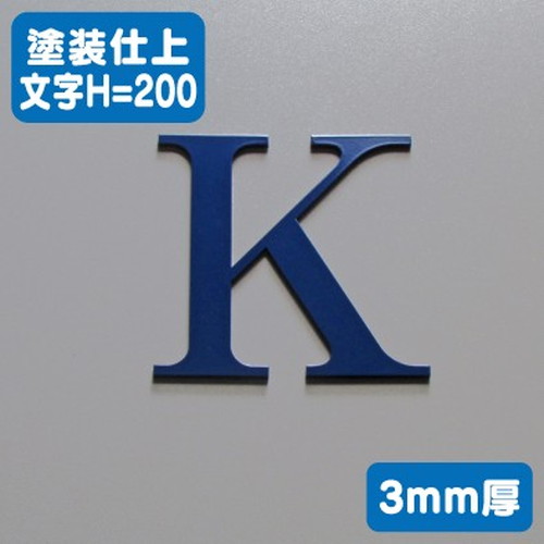 ステンレス切文字塗装仕上げ3mm厚文字H=200なら看板材料.comの商品画像