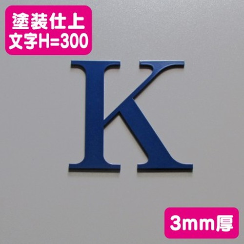 ステンレス切文字塗装仕上げ3mm厚文字H=300なら看板材料.comの商品画像