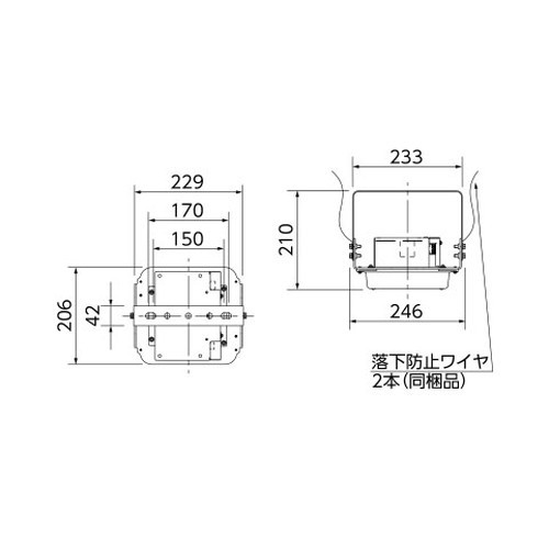 岩崎電気高天井用照明レディオックハイベイガンシンプルマサブ画像