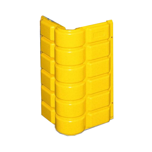 樹脂サイン，セーフティコーンパッドコーナー用Lタイプ本体G-CP1-Y，G-CP1-G