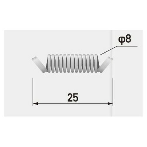 樹脂サイン，フレキシブルプロテクターバネ，25mm，