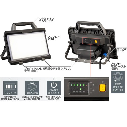 岩崎電気 PWFB04010 レディオック プロワークス ハンディワークライト 40Wの補助画像