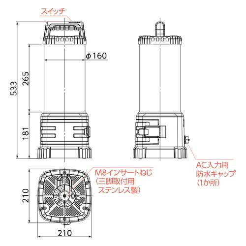 岩崎電気 PWPB06010 レディオック プロワークス ハンディワークライト 60Wの補助画像