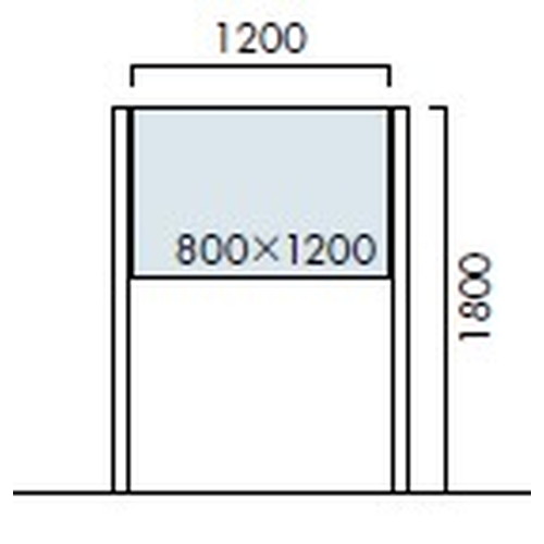 エクステリアサイン，自立サイン，両面対応，丸パイプ，OS-11220-SH，の補助画像