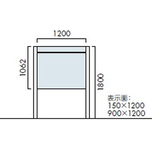エクステリアサイン，自立サイン，両面対応，丸パイプ，OS-11224-SH，の補助画像
