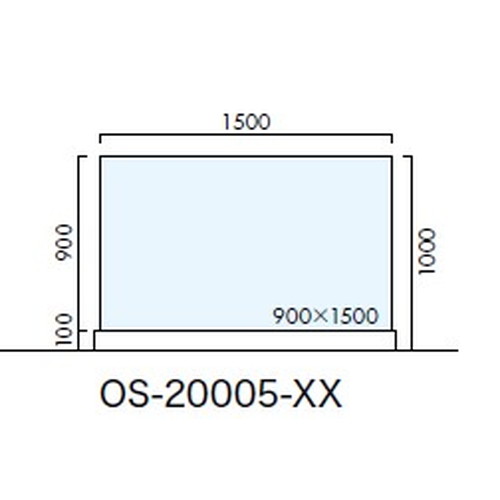エクステリアサイン，自立サイン，片面対応，OS-20005-XX，の補助画像