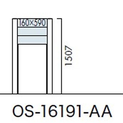 エクステリアサイン，アルミシステムサイン，OS-16191-AA，両面対応，の補助画像