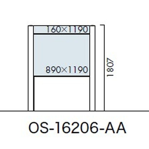 エクステリアサイン，アルミシステムサイン，OS-16206-AA，両面対応，の補助画像