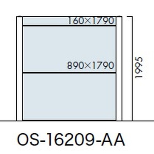 エクステリアサイン，アルミシステムサイン，OS-16209-AA，両面対応，の補助画像