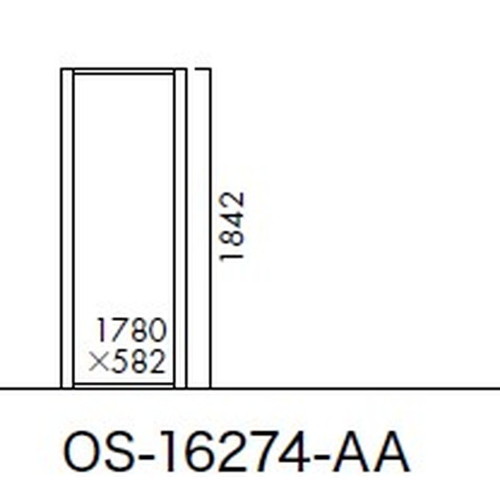エクステリアサイン，アルミシステムサイン，OS-16274-AA，両面対応，の補助画像