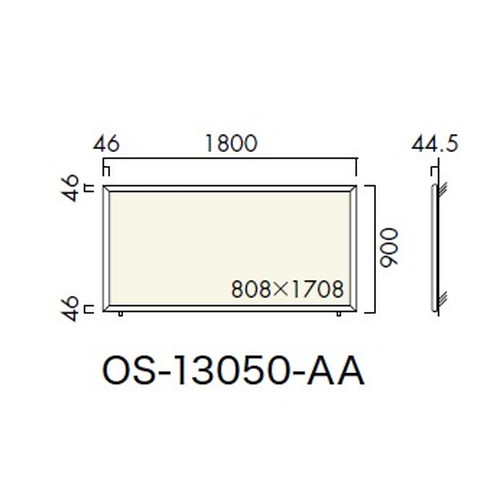 エクステリアサイン，ポスターケース，OS-13050-AA，片面対応，の補助画像