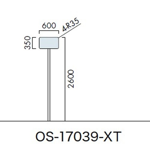 エクステリアサイン，標識，OS-17039-XT，片面対応，の商品画像