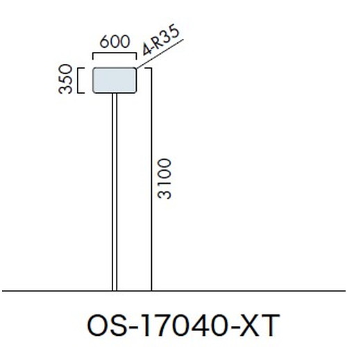 エクステリアサイン，標識，OS-17040-XT，片面対応，の商品画像