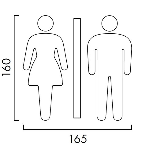 インテリアサイン，立体ピクト，OS-59607-PX，男女，片面対応，補助画像