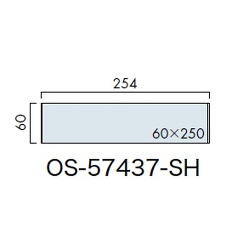 インテリアサイン，ユニティ5，室名札(平付け)，OS-57437-SH，片面対応，補助画像