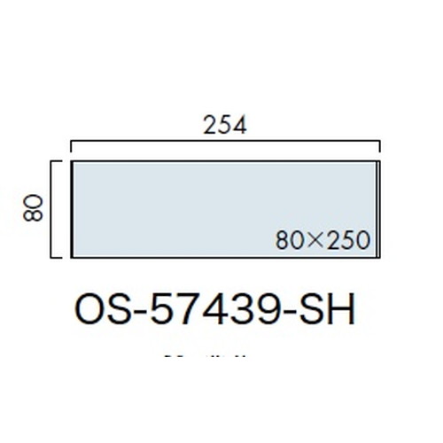 インテリアサイン，ユニティ5，室名札(平付け)，OS-57439-SH，片面対応，補助画像