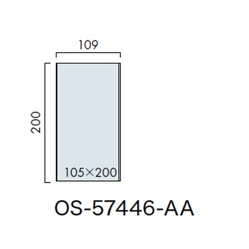 インテリアサイン，ユニティ5，室名札(平付け)，OS-57446-AA，片面対応，補助画像