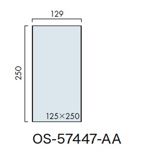 インテリアサイン，ユニティ5，室名札(平付け)，OS-57447-AA，片面対応，補助画像