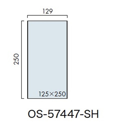 インテリアサイン，ユニティ5，室名札(平付け)，OS-57447-SH，片面対応，補助画像