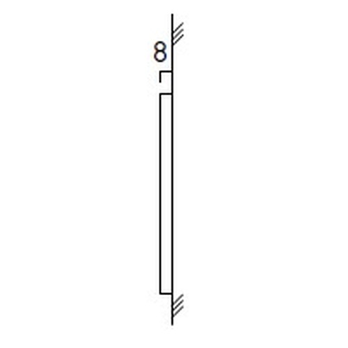 インテリアサイン，ユニティ5，室名札(平付け)，OS-57447-SH，片面対応，補助画像