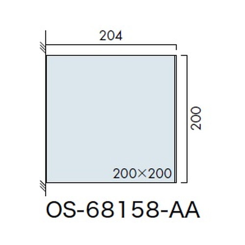 インテリアサイン，ユニティ5，室名札(突出し)，OS-68158-AA，両面対応，補助画像