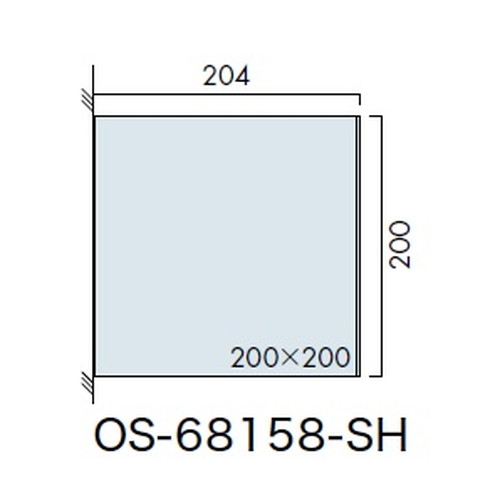インテリアサイン，ユニティ5，室名札(突出し)，OS-68158-SH，両面対応，補助画像