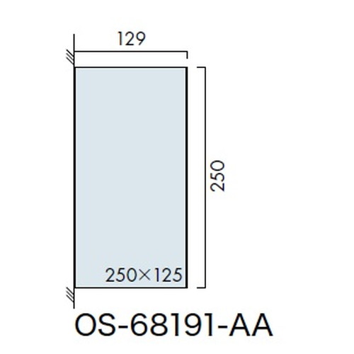 インテリアサイン，ユニティ5，室名札(突出し)，OS-68191-AA，両面対応，補助画像