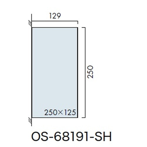 インテリアサイン，ユニティ5，室名札(突出し)，OS-68191-SH，両面対応，補助画像