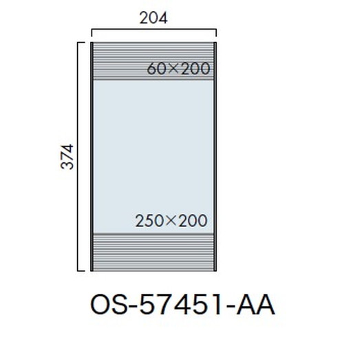 インテリアサイン，ユニティ5，室名札(平付け)，OS-57451-AA，片面対応，補助画像