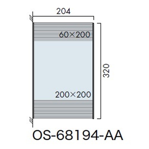 インテリアサイン，ユニティ5，室名札(突出し)，OS-68194-AA，両面対応，補助画像