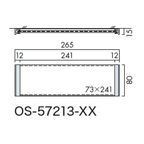 インテリアサイン，フーリィ，室名札(平付け)，OS-57213-XX，片面対応，補助画像