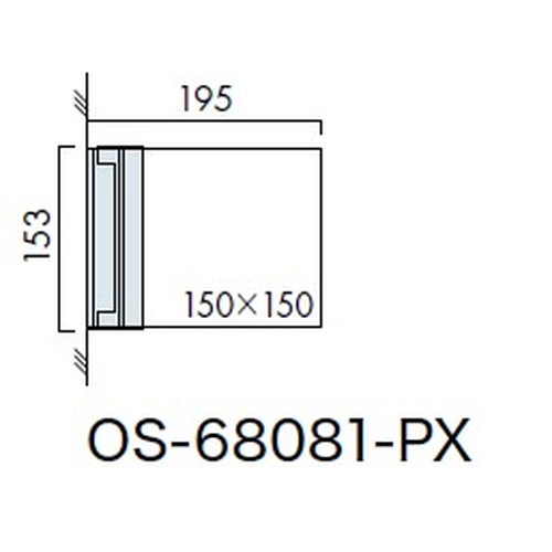 インテリアサイン，フーリィ，室名札(突出し，スイング)，OS-68081-PX，両面対応，補助画像