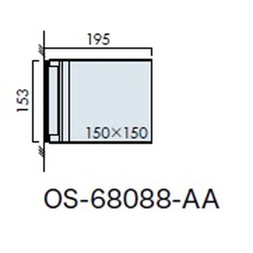 インテリアサイン，フーリィ，室名札(突出し，スイング)，OS-68088-AA，両面対応，補助画像