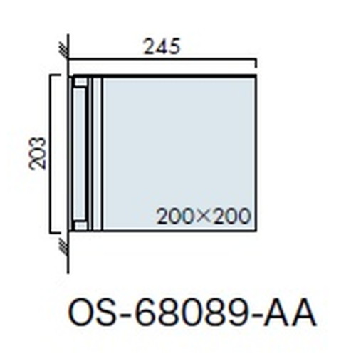 インテリアサイン，フーリィ，室名札(突出し，スイング)，OS-68089-AA，両面対応，補助画像