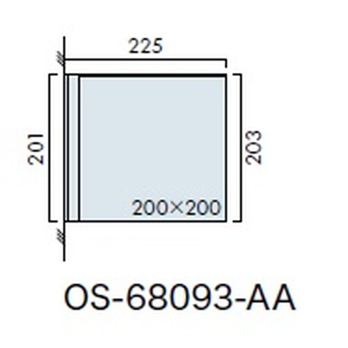 インテリアサイン，フーリィ，室名札(突出し)，OS-68093-AA，両面対応，補助画像