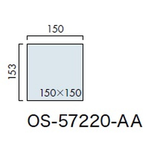 インテリアサイン，フーリィ，室名札(平付け)，OS-57220-AA，片面対応，補助画像