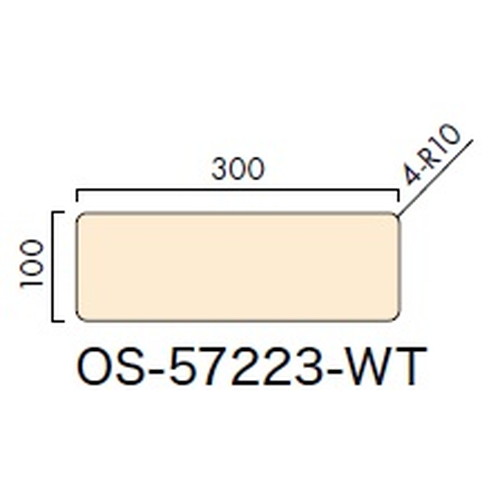 インテリアサイン，フーリィ，室名札(平付け)，OS-57223-WT，片面対応，補助画像