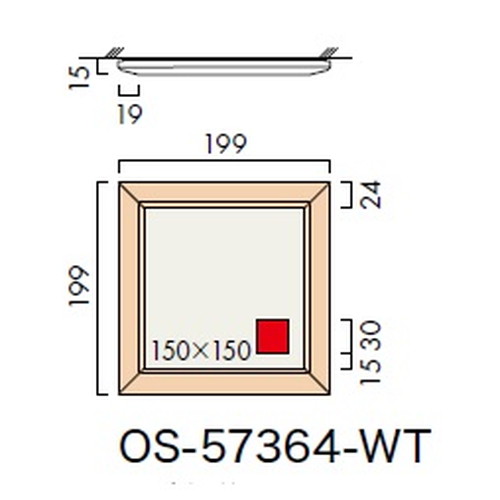 インテリアサイン，オアシス2，室名札(在空)，OS-57364-WT，片面対応，補助画像