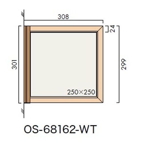 インテリアサイン，オアシス2，室名札(突出し)，OS-68162-WT，両面対応，補助画像