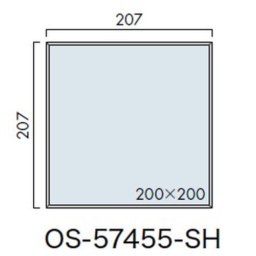 インテリアサイン，ブライトサイン3，室名札(平付け)，OS-57455-SH，片面対応，補助画像