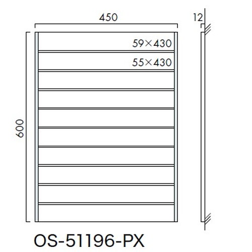 インテリアサイン，プリーフサイン2，案内サイン，OS-51196-PX，片面対応，補助画像
