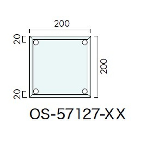 インテリアサイン，アタッチメントサイン，室名札(平付け)，OS-57127-XX，片面対応，補助画像