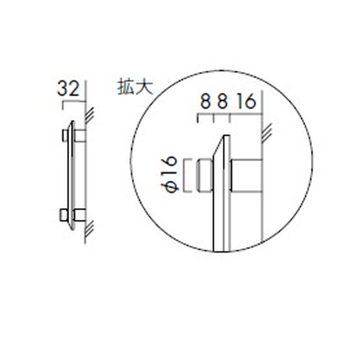 インテリアサイン，アタッチメントサイン，室名札(平付け)，OS-51106-XX，片面対応，補助画像