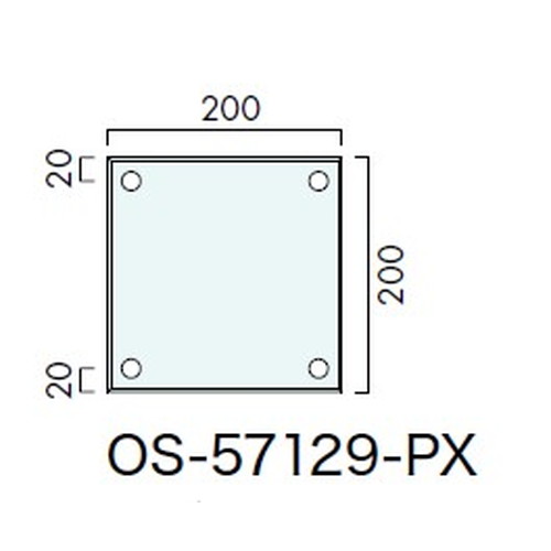 インテリアサイン，アタッチメントサイン，室名札(平付け)，OS-57129-PX，片面対応，補助画像