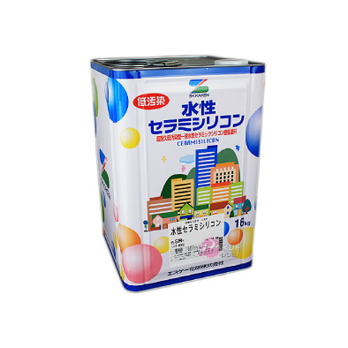 エスケー化研株式会社水性セラミシリコン中彩艶有16kg
