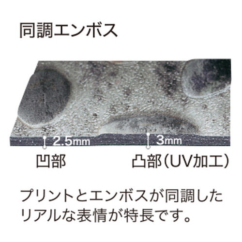 サンゲツ フロアタイル ストーン&アクセント 洗い出し 1枚単位