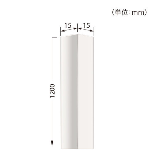サンゲツSフロア腰壁シート用専用部材コーナー材(入隅用)1本単位の画像