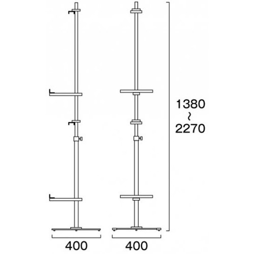 PAパネルスタンドコンビ23G-CB，PA23G-CBの補助画像1